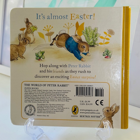 NEW Peter Rabbit Easter Surprise Baby Book Hardcover Beatrix Potter - Picture 4 of 4